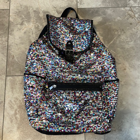 Sequins multicolored sparkly backpack from Justice. - Picture 1 of 12